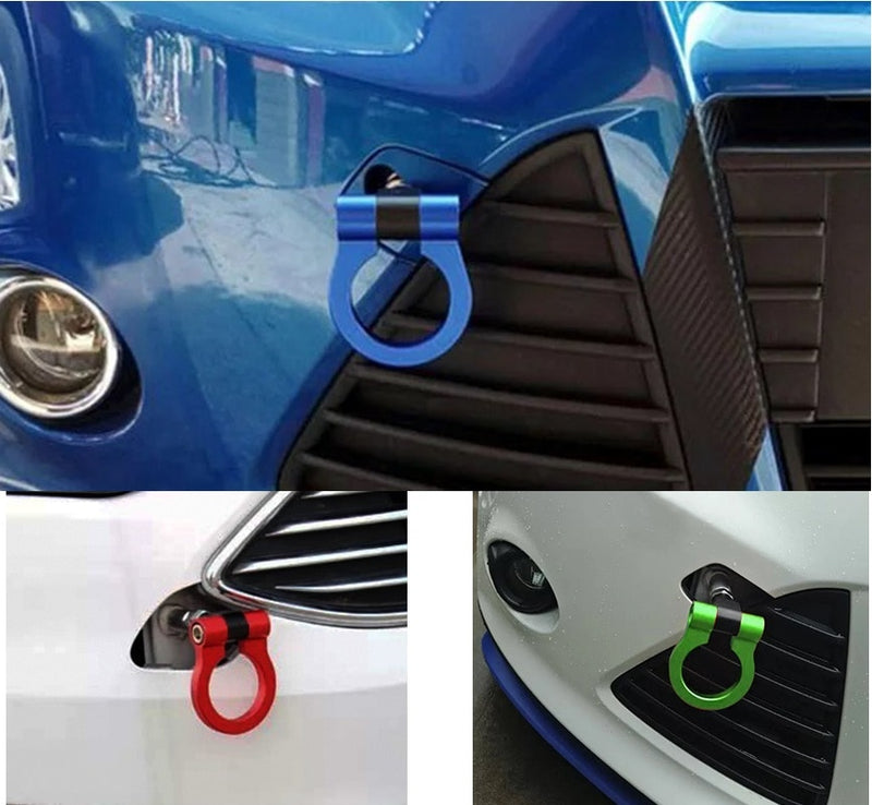 Car Styling Trailer Hooks Sticker Decoration Car Auto Rear Front Trailer Simulation Racing Ring Vehicle Towing Hook