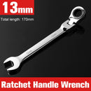 Combination Ratchet Wrench, with Flexible Head, Dual-purpose Ratchet Tool, Ratchet Combination Set. Car Hand Tools