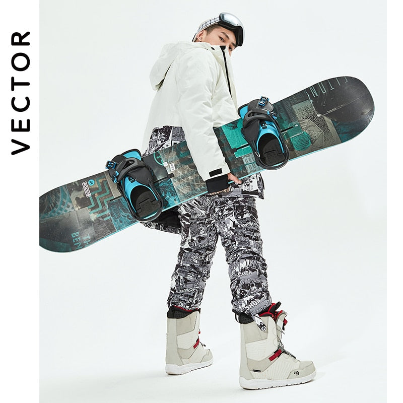 VECTOR Hombres Mujeres Chaqueta de esquí Pantalones de esquí Invierno Cálido A prueba de viento Impermeable Deportes al aire libre Snowboard Esquí Abrigo Pantalones