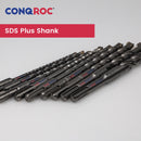 9 Pieces 160mm Masonry Drill Bits Set SDS Plus Shank Carbide Cross-Tip for Electric Hammer Diameter-5&6&6&8&8&10&12&14&16mm