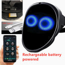 Bluetooth RGB Light Up LED Mask Diy Picture Animation Text Halloween Christmas Carnival Costume Party Game Child Masks Deco GIFT