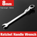 Combination Ratchet Wrench, with Flexible Head, Dual-purpose Ratchet Tool, Ratchet Combination Set. Car Hand Tools