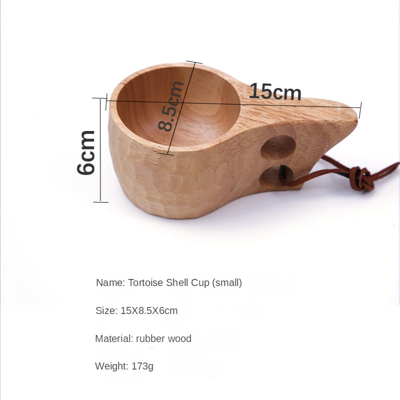 New Chinese Portable Wood Coffee Mug Rubber Wooden Tea Milk Cups Water Drinking Mugs Drinkware Handmade Juice Lemon Teacup Gift