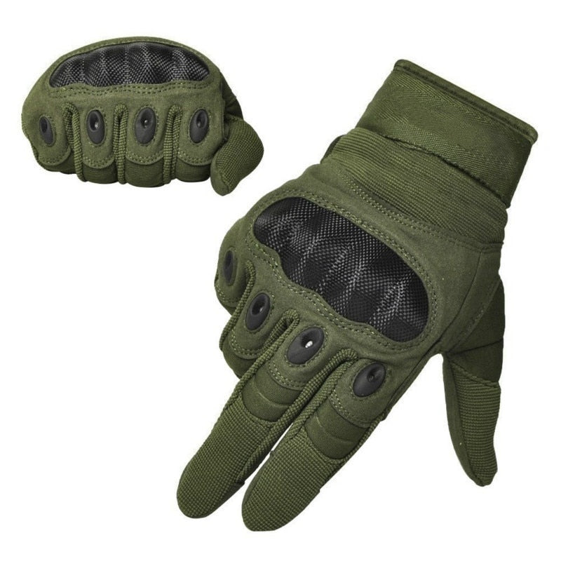 Outdoor Knuckle Tactical Gloves for Men Military Gloves for Shooting Airsoft Paintball Motorcycle Climbing and Heavy Duty Work