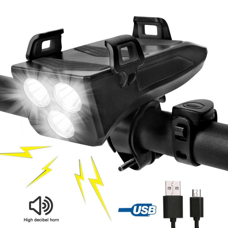 10000 mAh Akku Fahrradlampe 5000LM Heller USB-Auflade-Frontlenkerscheinwerfer 2 LED / 3 LED / 5 LED / 8 LED-Fahrradlicht zum Radfahren