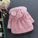 Thicken Winter Windproof Warm Child Coat Children Outerwear Polar Fleece Baby Girls Jackets For 80-135cm