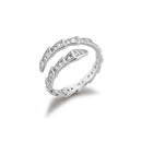 ANDYWEN 925 Sterling Silber Gold Bühne Zirkon Pavé Schlange Verstellbarer Ring 2020 Rock Punk Mode Edelschmuck Für Europäische Frauen
