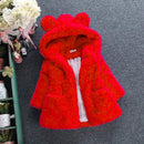Thicken Winter Windproof Warm Child Coat Children Outerwear Polar Fleece Baby Girls Jackets For 80-135cm