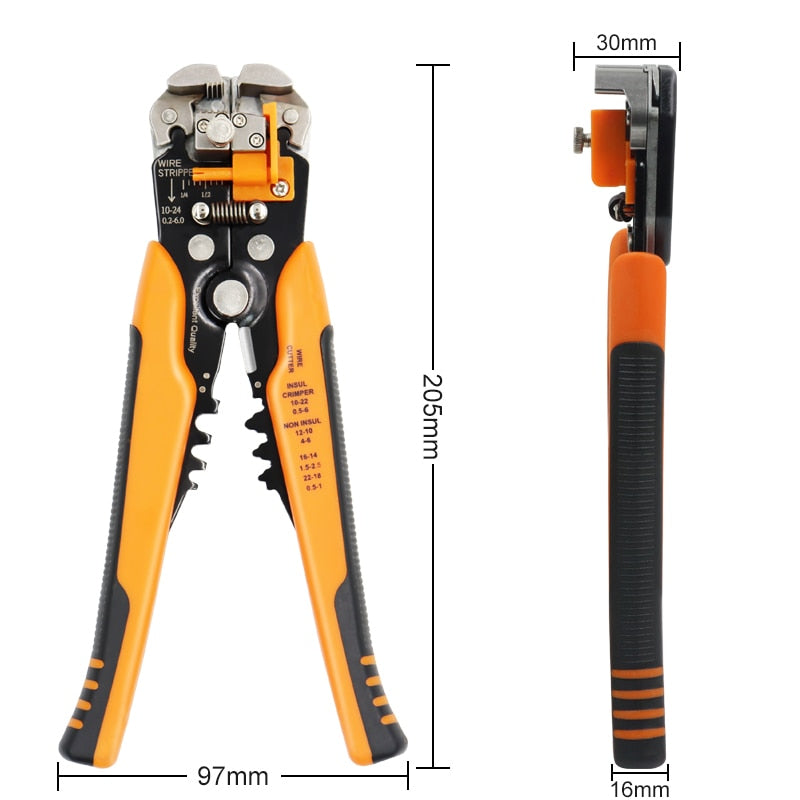 Crimper Cable Cutter Automatic Wire Stripper Multifunctional Stripping Tools Crimping Pliers Terminal 0.2-6.0mm2 tool