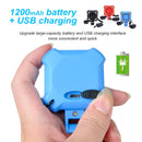 WEST BIKING 140dB Bike Bell 4 Lamp Cycling Light 1200mAh Electric Horn Waterproof USB Charging Doorbell Loud Alarm Bicycle Bell