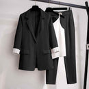 2021 Autumn New Suit Jacket Suspender Pants Three-piece Women&