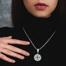 TOPGRILLZ Hip Hop brújula colgante Iced Out Cubic Zirconia colgante con cadena de tenis Hip Hop joyería de moda regalo para hombres y mujeres