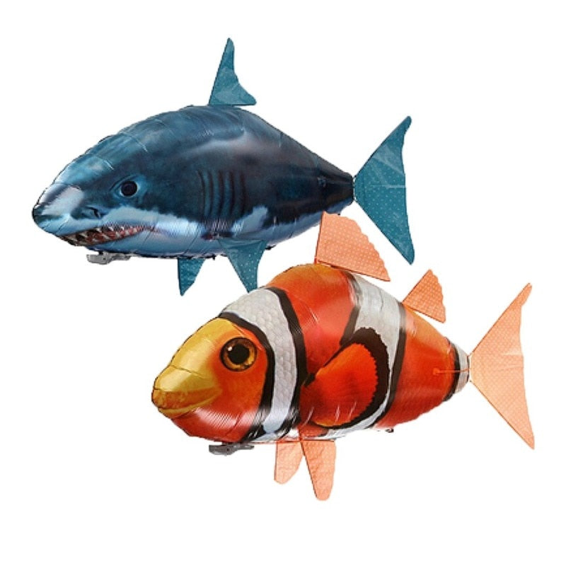 Remote Control Shark Toy Air Swimming Fish RC Animal Toy Infrared RC Flying Toys Air Balloons Clown Fish Gifts Party Decoration