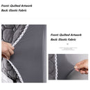 European Short Plush Quilted Bed Head Cover Soft Comfortable Headboard Cover Dust Proof Bed Head Back Protector Cover