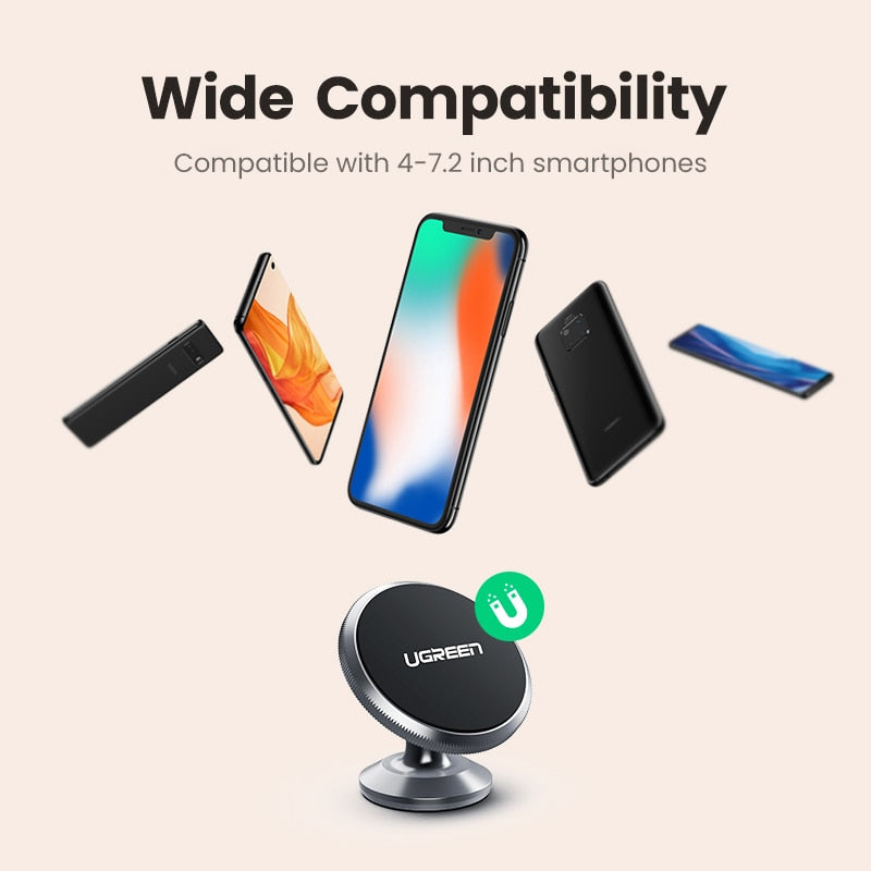 Soporte magnético para teléfono Ugreen para iPhone 13 12, soporte para coche Samsung Xiaomi para teléfono para tablero, soporte para teléfono móvil