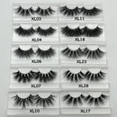 Mikiwi 25mm Mink False Eyelashes 25/50/75/100 pc Wholesale 3D Mink Lashes big white tray  Label Makeup Dramatic Long Mink Lashes