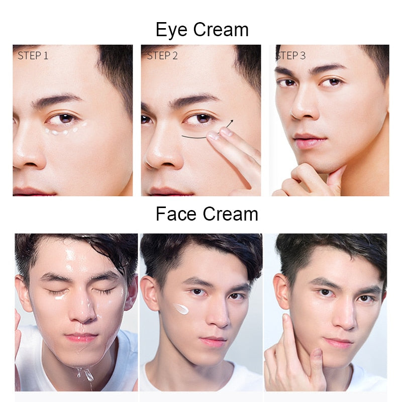 Men skin care set Face Cream eye cream Serum Skin Care Whitening Acne Treatment Moisturizing Face Care  Repair Oil Control 5pcs