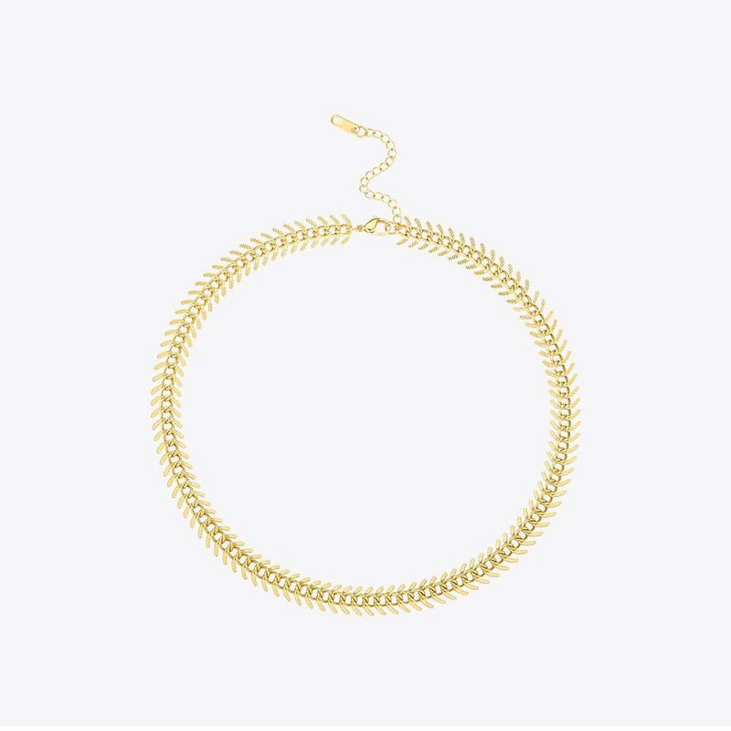 ENFASHION Punk Fancy Chain Necklace Women Stainless Steel Gold Color Centipede Choker Necklace Party Fashion Jewelry 2020 P3074