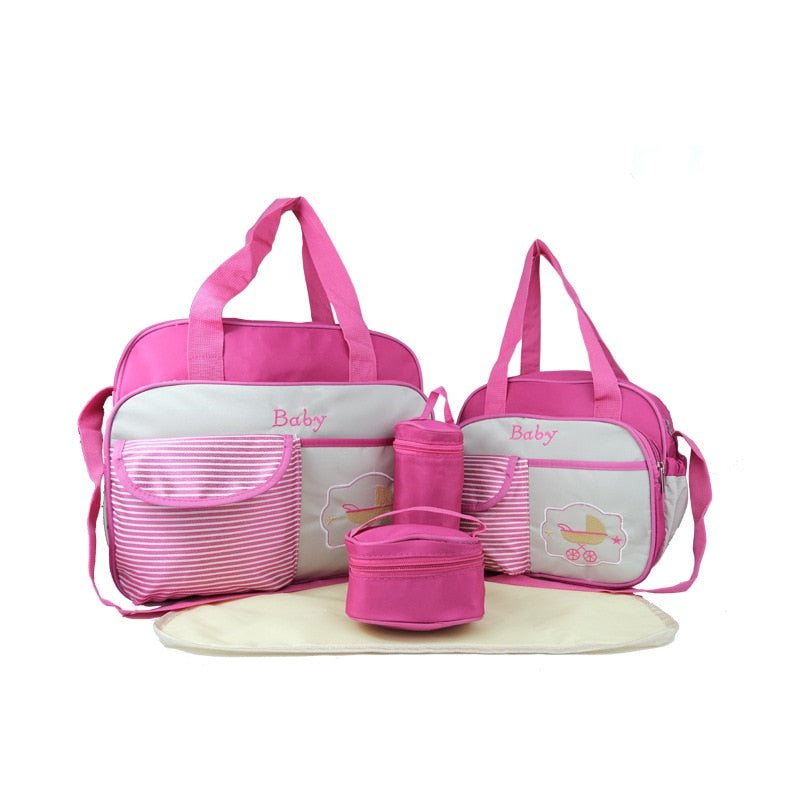 Venta caliente bolsa de pañales paquetes de maternidad bolso de hombro para bebé bolso de viaje para mujer para bebé lactancia mamá bolsa de pañales de maternidad