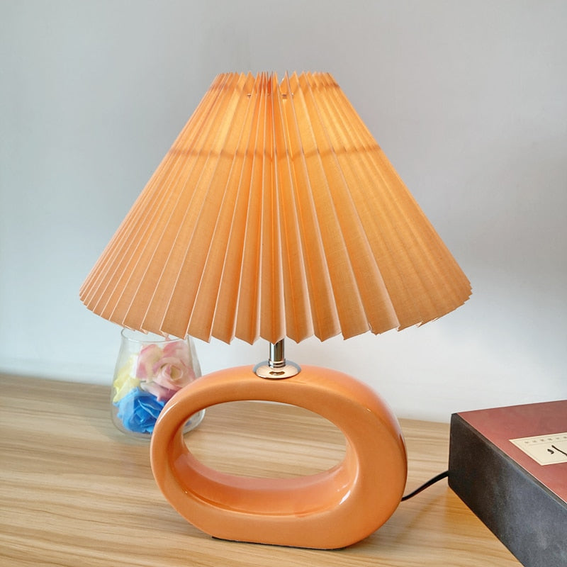 Keramik Tischlampe Schlafzimmer Schreibtisch Studie Leselampe Klassische chinesische dekorative Lampe warme Hochzeitsgeschenk Lampe