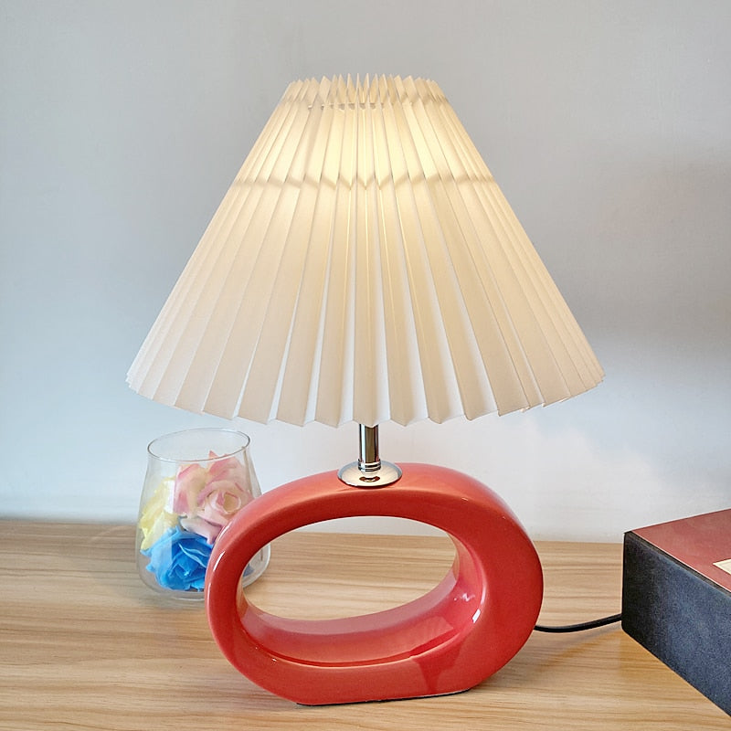 Keramik Tischlampe Schlafzimmer Schreibtisch Studie Leselampe Klassische chinesische dekorative Lampe warme Hochzeitsgeschenk Lampe