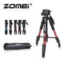 ZOMEI Q111 Professional Portable Travel Aluminum Camera Tripod&amp;Pan Head for SLR DSLR Digital Camera Three color