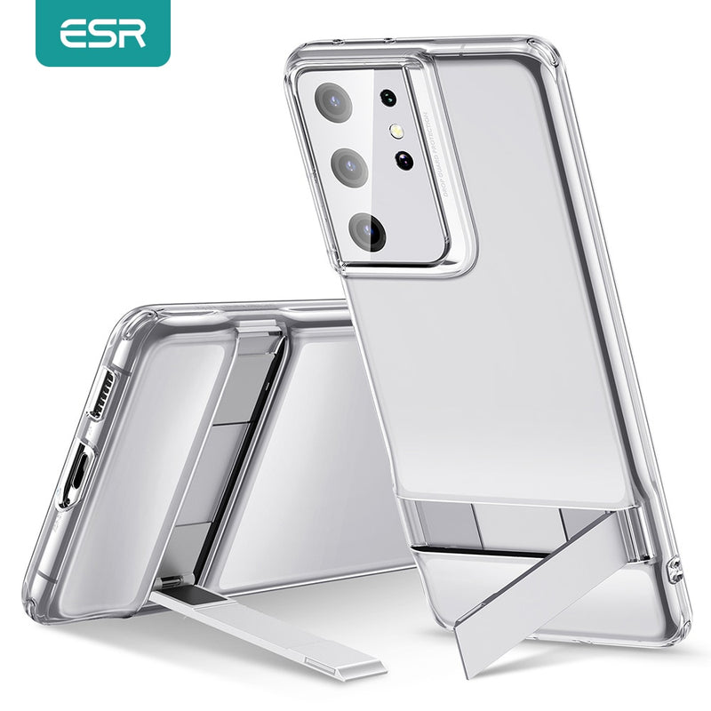 ESR for Samsung Galaxy S22 Ultra Case Transparent Kickstand Case TPU Back Cover for Galaxy S21/S21 Plus/ S23 Ultra Clear Case