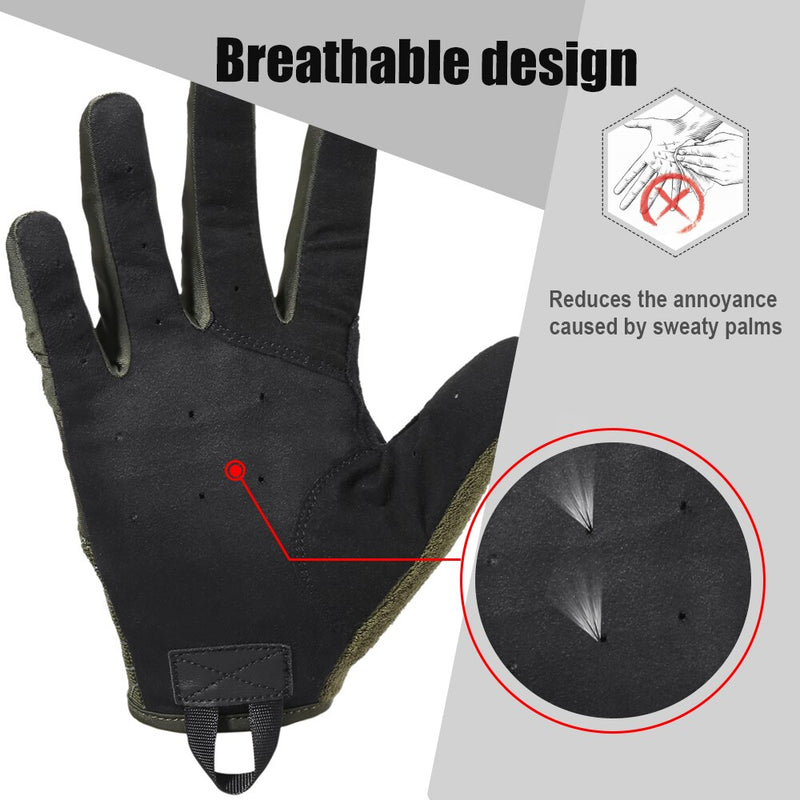 Breathable Tactical Army Gloves Driving Military Paintball Shooting Airsoft Combat Touch Screen Protective Full Finger Glove Men