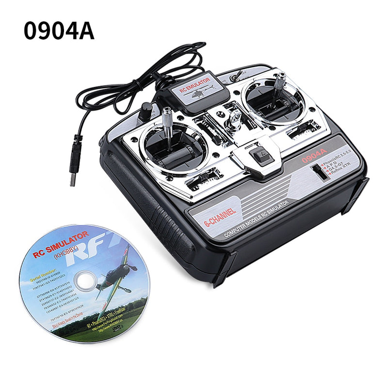 LIKEWEN 0904A/0908A 6-8CH 16 in 1 RC Flight Simulator W/CD Support G7 Phoenix 5 XTR for FPV Racing Drone Helicopter Quadcopter