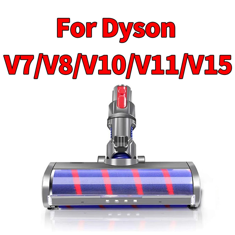 Motorized Floor Brush Head Tool For Dyson V8 V7 V10 V11 Vacuum Cleaner Soft Sweeper Roller Head Floor Brush Replacement