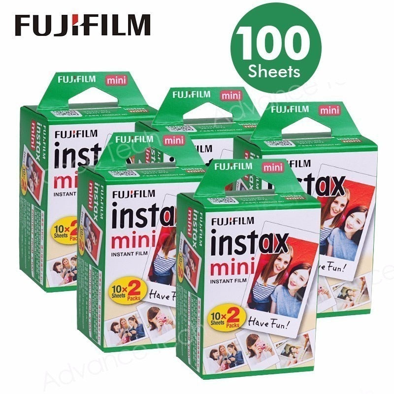 Origin Fujifilm Instax Mini Film 10-100 Sheets Photo Paper for Fuji Instant Film Cameras Instax Mini 11 8 9 90 Link Liplay EVO