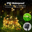 Solar LED Light String Outdoor Copper Wire Waterproof Festoon Fairy Lights For Christmas Garden Street Garland Decoration