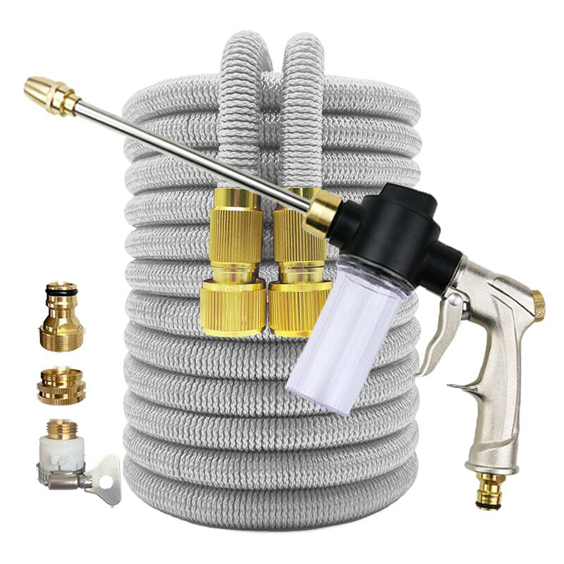 Retractable Hose Extensible Garden Hose Shrinks Flexibele Tuinslang Irrigation Computer Car Wash Water Pipe Spray Washing Foam