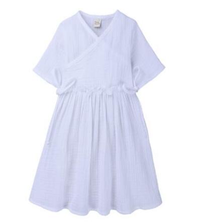 Ropa de bebé niña, vestido de verano sólido para niñas pequeñas, vestido informal para niñas pequeñas, vestido de princesa sin mangas de lino y algodón