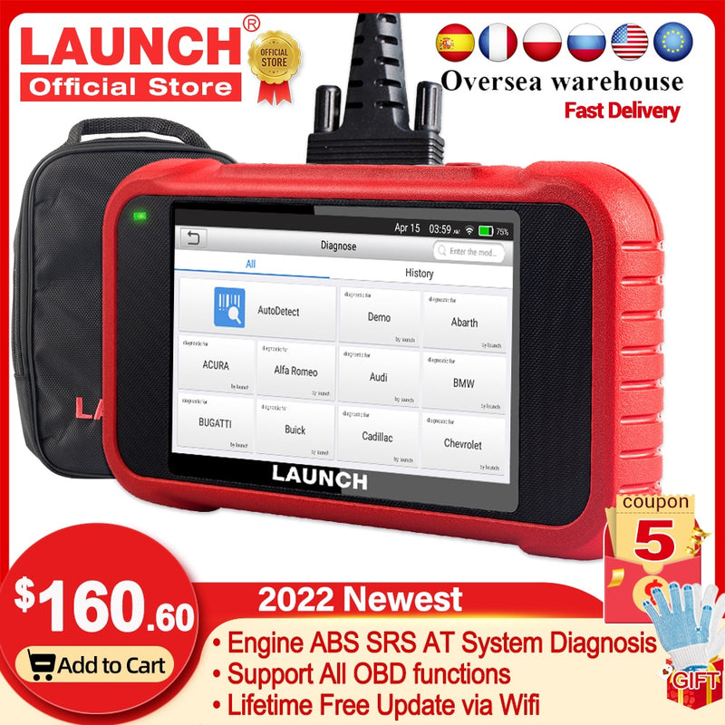 LAUNCH X431 CRP123E Auto OBD OBD2 Diagnosewerkzeuge Automotive ABS SRS Airbag Motor AT Code Reader Scanner Kostenloses Update pk CRP123