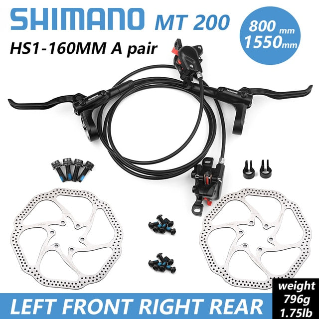 Shimano BR BL MT200 freno de bicicleta MTB freno de disco hidráulico 750/800/1350/1450/1500mm frenos de abrazadera de montaña actualizado MT315