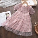 Bear Leader Girls Princess Dress New Summer Kids Party Dresses Elegant Unicorn Embroidery Dress Children Clothing Vestidos 3 7Y