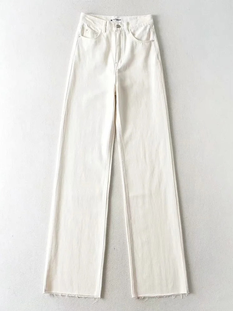 Cryptographic Casual moda pierna recta mujer Jeans Denim inferior Harajuku Boyfriend largo cintura alta pantalones vaqueros holgados otoño pantalones