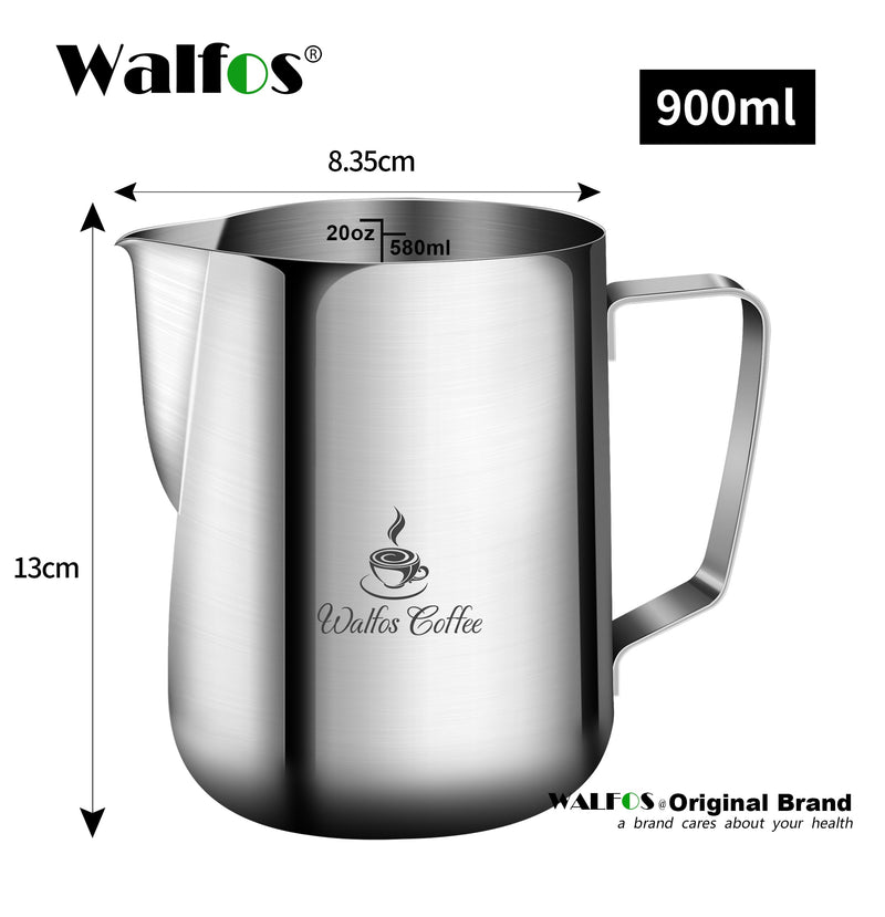 Style Espresso Coffee Milk Mugs Cup Pots Jug Handle Craft Coffee Garland Cup Latte Jug Thickened Stainless Steel