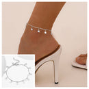 Snake Chain Anklet for Women Girls Adjustable Summer Beach Chain Anklet Bracelet Mother&