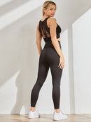 Leggings de cintura alta para mujer, mallas deportivas negras para mujer, mallas deportivas ajustadas para entrenamiento
