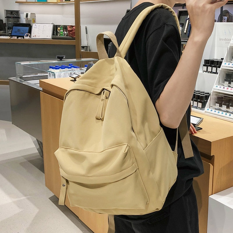 HOCODO 2021 New Women Backpack Fashion Nylon Shoulder Bag School Bagpack For Teenage Girls Travel Bag Female Leisure Backpacks