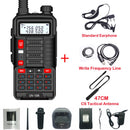 BaoFeng Walkie Talkie UV 10R V2 Two Way CB Radio Transmitter Long Range UV-10R 128CH VHF UHF 136-174Mhz 400-520Mhz Dual Band