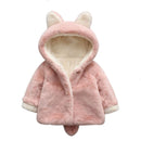 Autumn Winter Baby Outerwear Infants Girls Hooded Printed Princess Jacket Coats 1st Year Birthday Gifts Cotton Padded Clothes