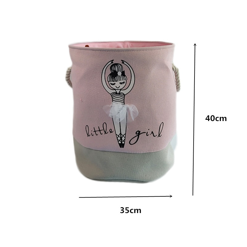 Baby Laundry Basket Cute Dinosaur  Foldable Toy Storage Bucket Picnic Dirty Clothes Basket Box Canvas Organizer Cartoon Animal