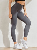 Leggings de cintura alta para mujer, mallas deportivas negras para mujer, mallas deportivas ajustadas para entrenamiento