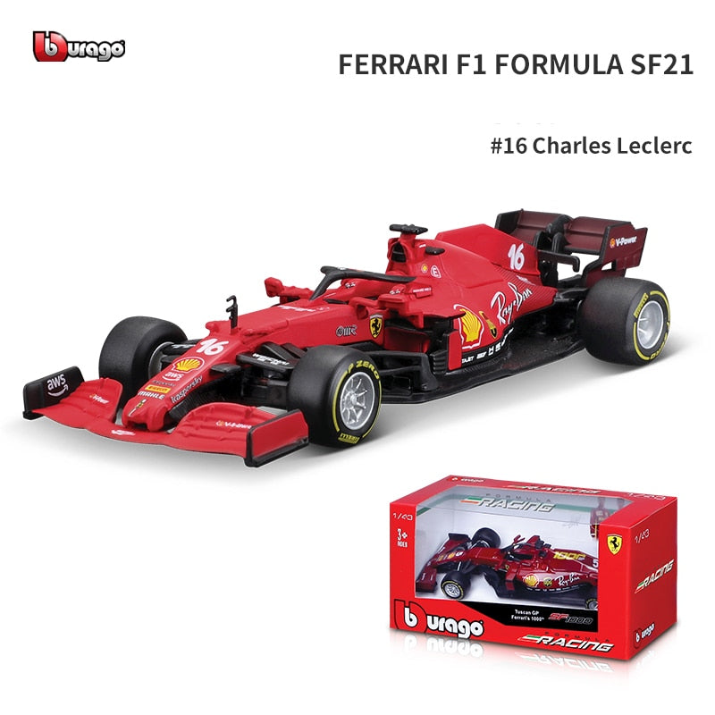 Bburago 1:43 mercedes-benz Team Lewis Hamilton W10-44 SF90 RB F1 Racing fórmula coche simulación estática Diecast aleación modelo coche