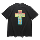 Kanye West Kids See Ghosts Oversize Men T Shirt Tour Commemorative Printed Retro Loose Harajuku Crew Neck Short Sleeve T-shirt