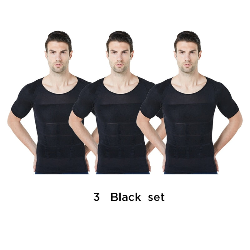 2021 Herren Shapewear Cooling T-Shirt Compression Body Shaper