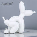 Squat Balloon Dog Statue Resin Sculpture Home Decor Modern Nordic Home Decoration Accessories for Living Room Animal Figures
